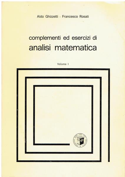 Esercizi e complementi di analisi matematica (Vol. 1) - copertina