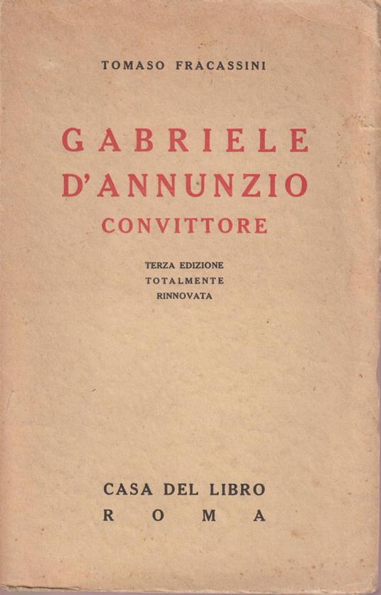 Gabriele D'Annunzio Convittore - Tomaso Fracassini - copertina