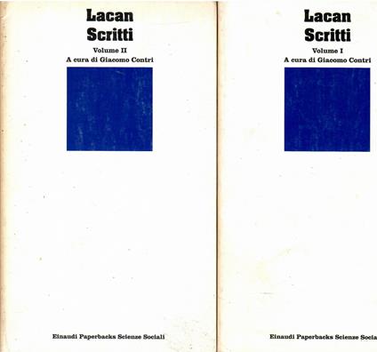 Scritti - Jacques Lacan - copertina