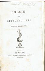Poesie di Girolamo Orti