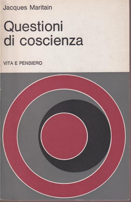 Questioni di coscienza - Jacques Maritain - copertina