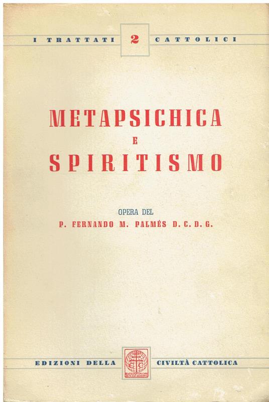 Metapsichica e spiritismo - copertina