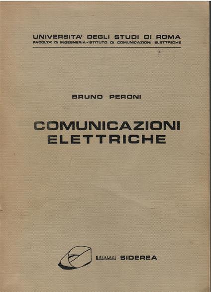 Comunicazioni elettriche - copertina