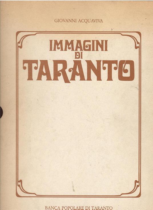 Immagini di Taranto - Giovanni Acquaviva - copertina