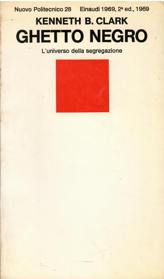 Ghetto negro - Kenneth B. Clark - copertina