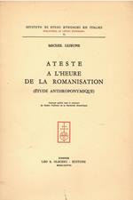 Ateste à l'heure de la romanisation (étude anthroponymique)
