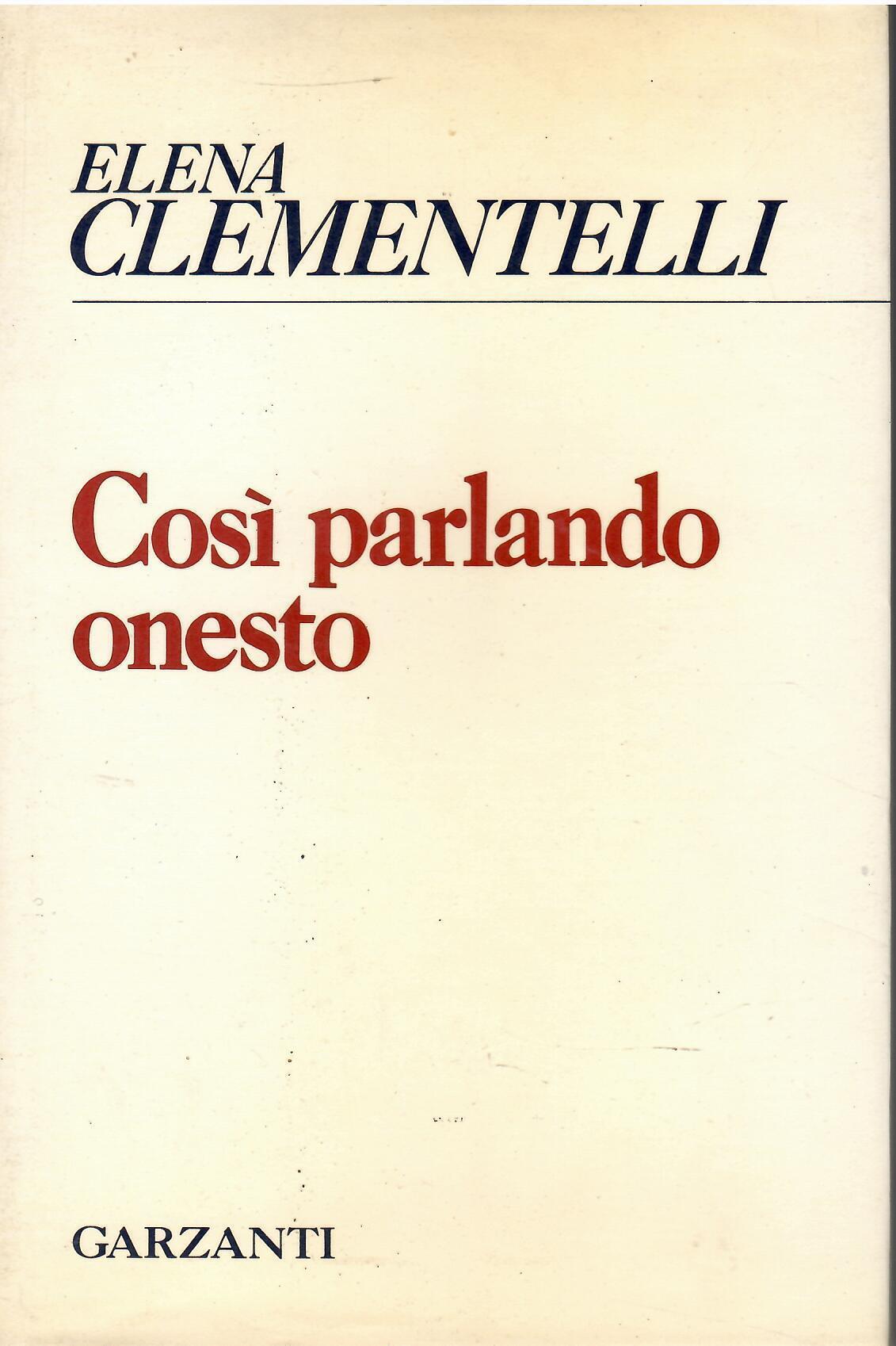 Così parlando onesto