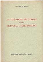 La concezione dell'essere nella filosofia contemporanea