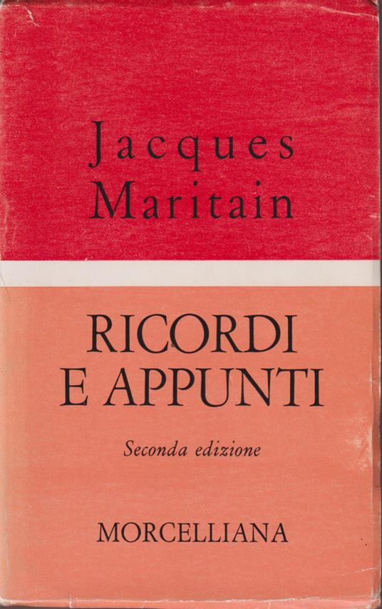 Ricordi e appunti - Jacques Maritain - copertina