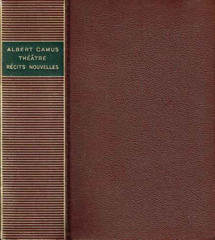Théâtre, récits, nouvelles - Albert Camus - copertina
