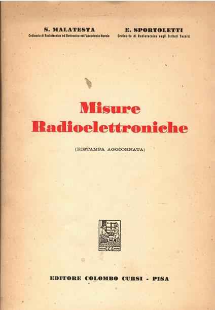 Misure Radioelettroniche - copertina