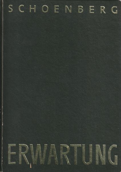 Erwartung - Arnold Schoenberg - copertina