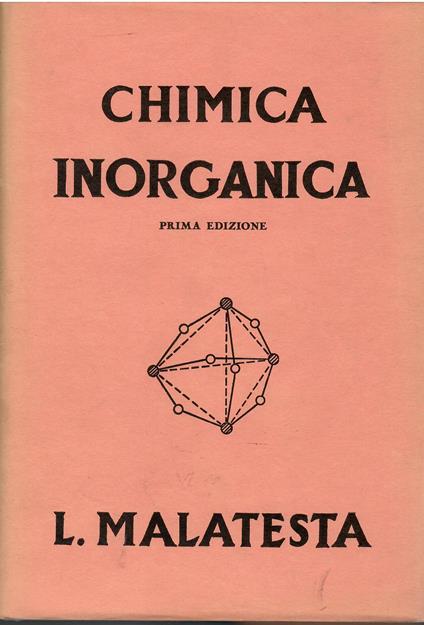 Chimica Inorganica - Alberto Malatesta - copertina