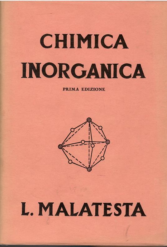 Chimica Inorganica - Alberto Malatesta - copertina