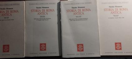 Storia di Roma Antica - Theodor Mommsen - copertina
