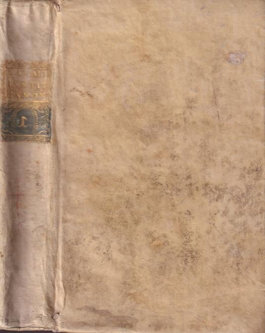 Institutiones iuris canonici quibus vetus et nova ecclesiae disciplina enarratur - Domenico Cavallari - copertina