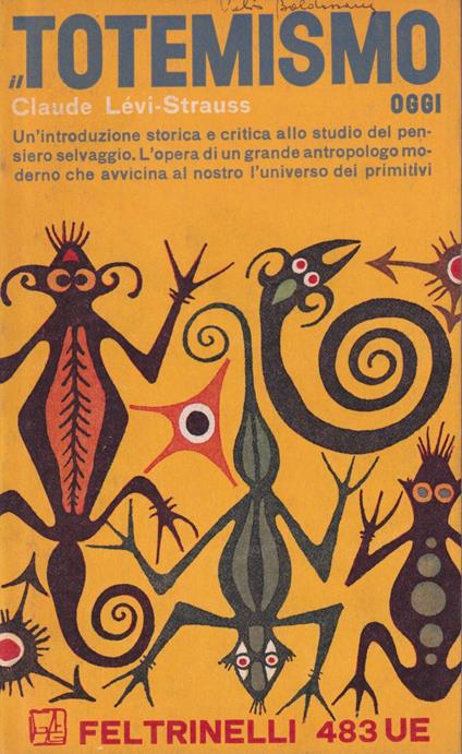 Il totemismo oggi - Claude Lévi-Strauss - copertina