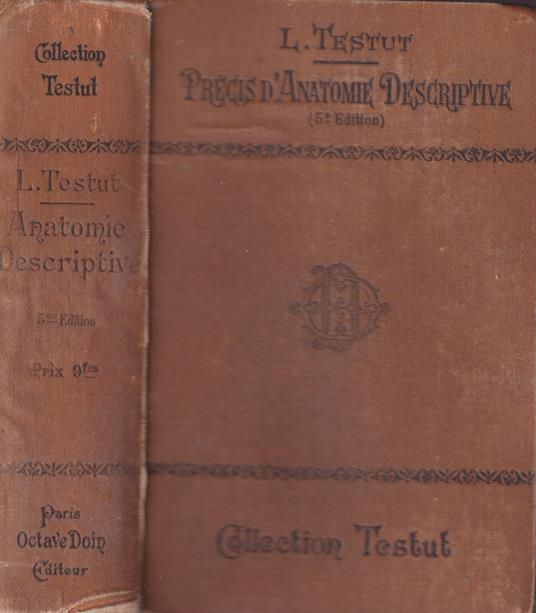 Précis d'anatomie descriptive - copertina
