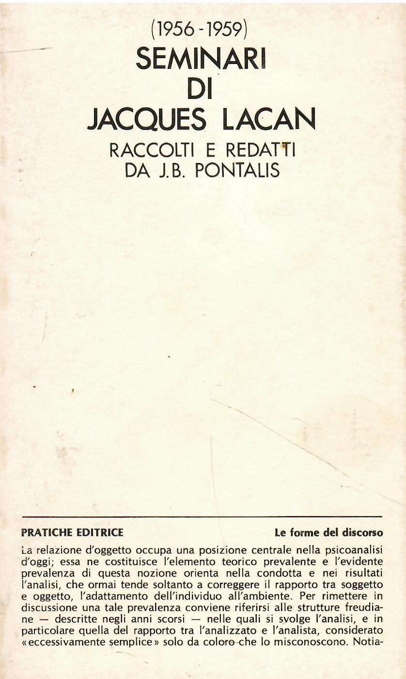 Seminari di Jacques Lacan (1956-1959)