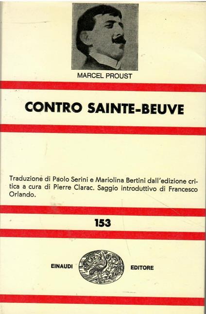 Contro Sainte - Beuve - Marcel Proust - copertina