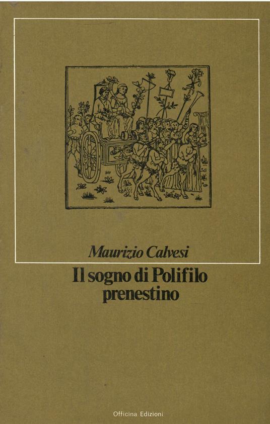 Il sogno di Polifilo prenestino - copertina