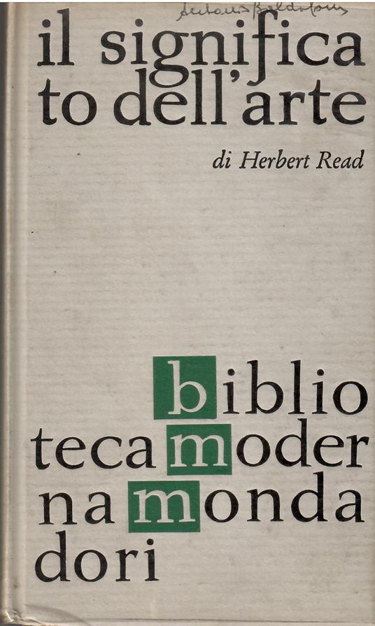 Il significato dell'arte - Herbert Read - copertina