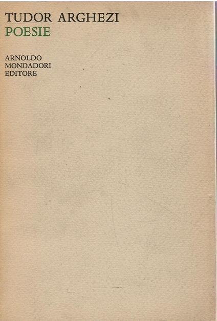 Poesie - Tudor Arghezi - copertina