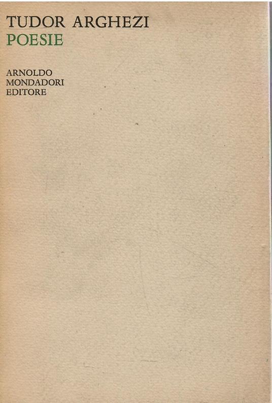 Poesie - Tudor Arghezi - copertina