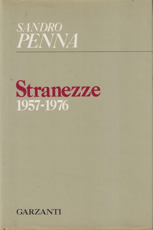 Stranezze - Sandro Penna - copertina