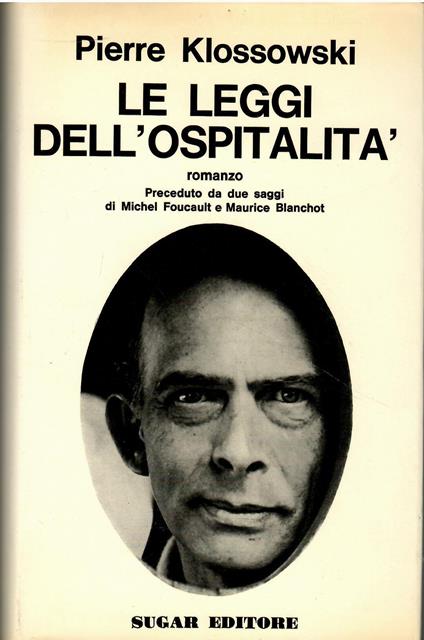 Le leggi dell'ospitalità - Pierre Klossowski - copertina