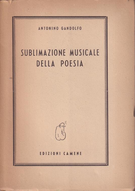 Sublimazione musicale della poesia - Antonino Gandolfo - copertina