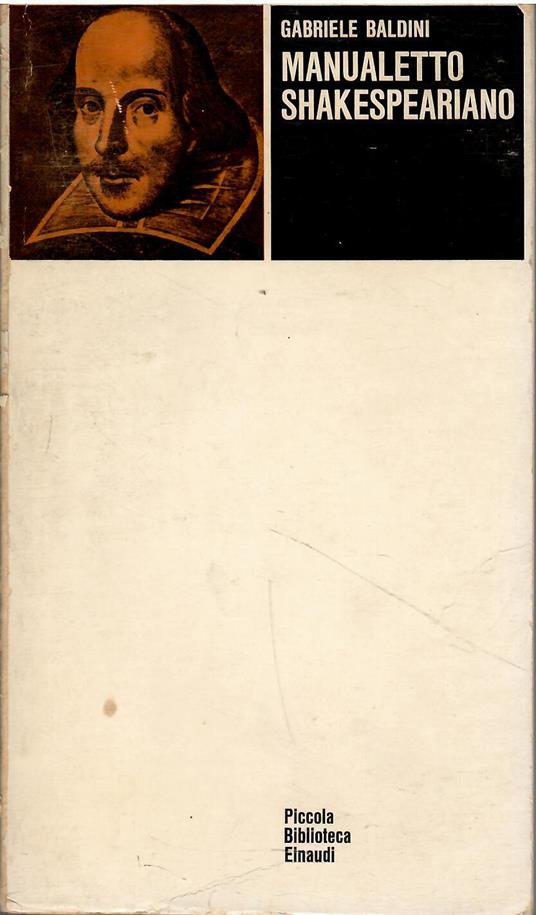 Manualetto shakespeariano - Gabriele Baldini - copertina
