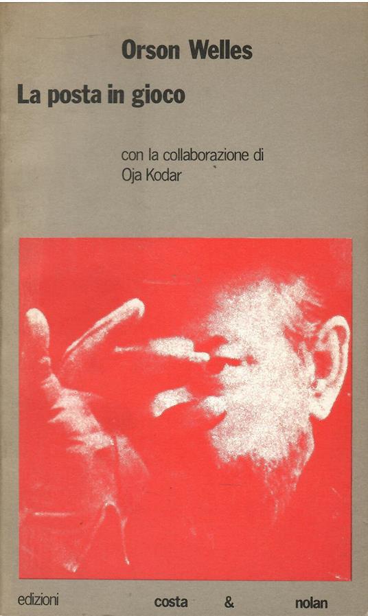 La posta in gioco - Orson Welles - copertina