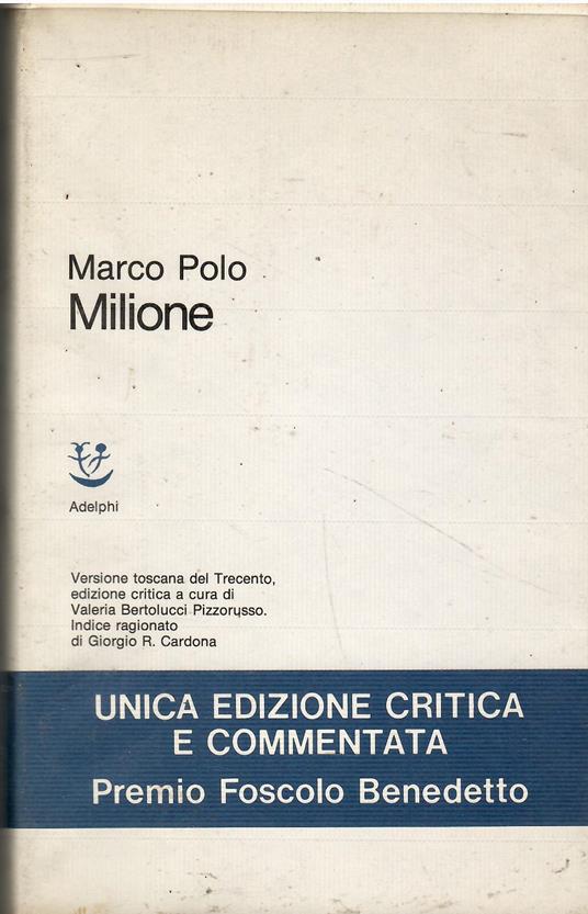 Il milione - Marco Polo - copertina