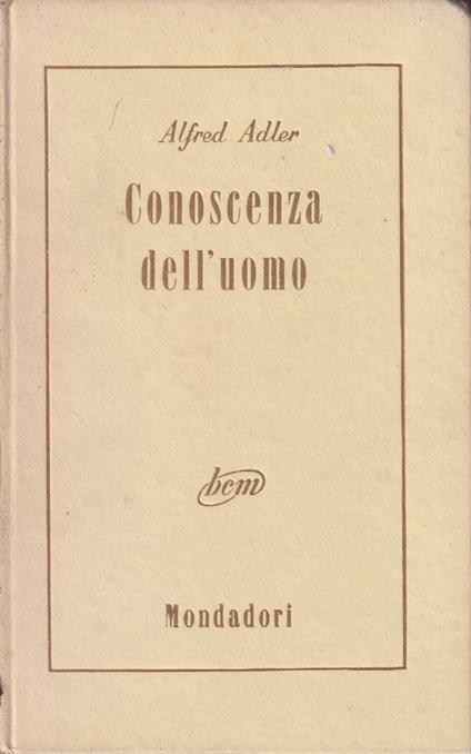 Conoscenza dell'uomo - Alfred Adler - copertina
