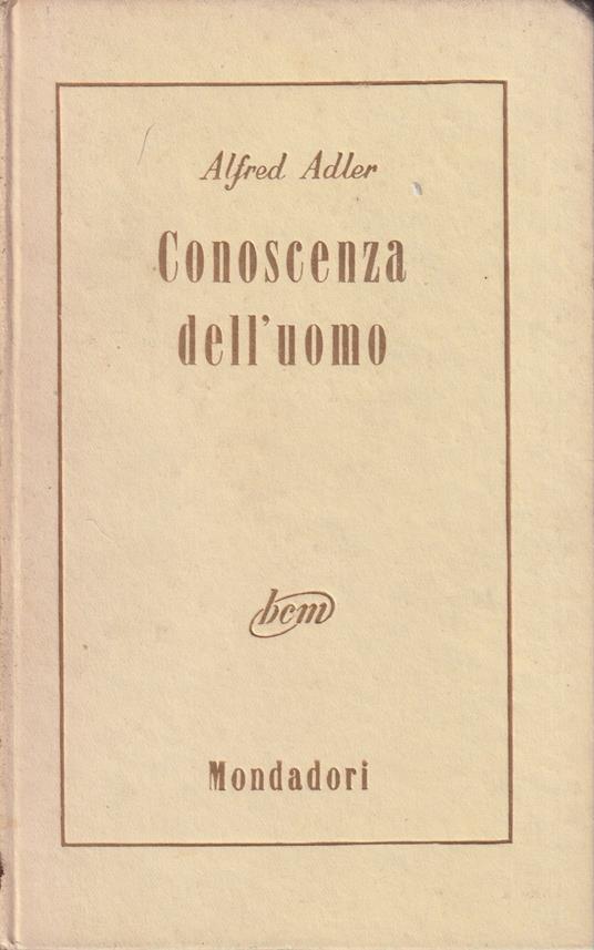 Conoscenza dell'uomo - Alfred Adler - copertina