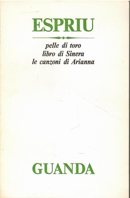 Pelle di toro Libro di Sinera Le canzoni di Arianna - copertina