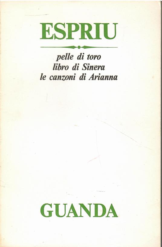 Pelle di toro Libro di Sinera Le canzoni di Arianna - copertina
