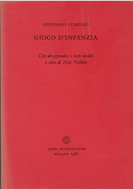 Gioco d'infanzia - Giovanni Comisso - copertina