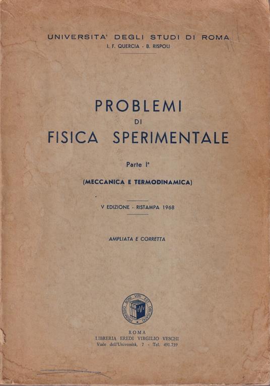 Problemi di fisica sperimentale - copertina