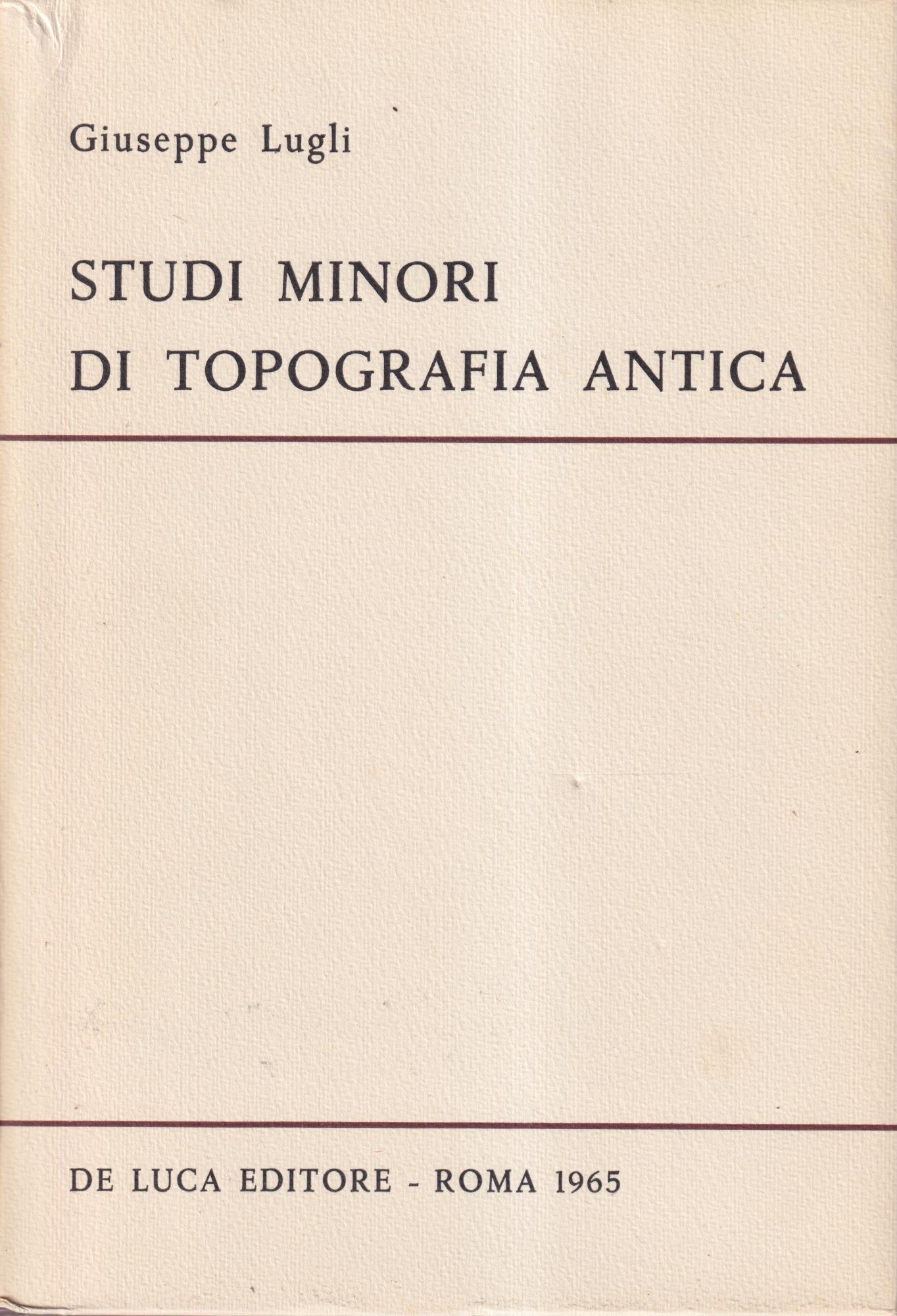 Studi minori di topografia antica