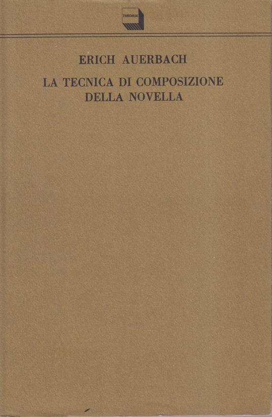 La tecnica di composizione della novella - Erich Auerbach - copertina