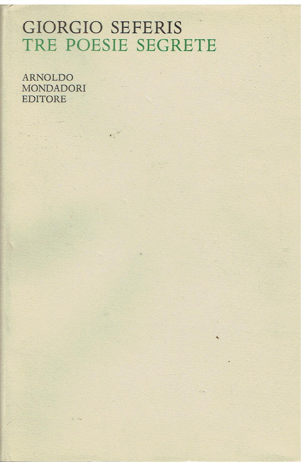 Tre poesie segrete