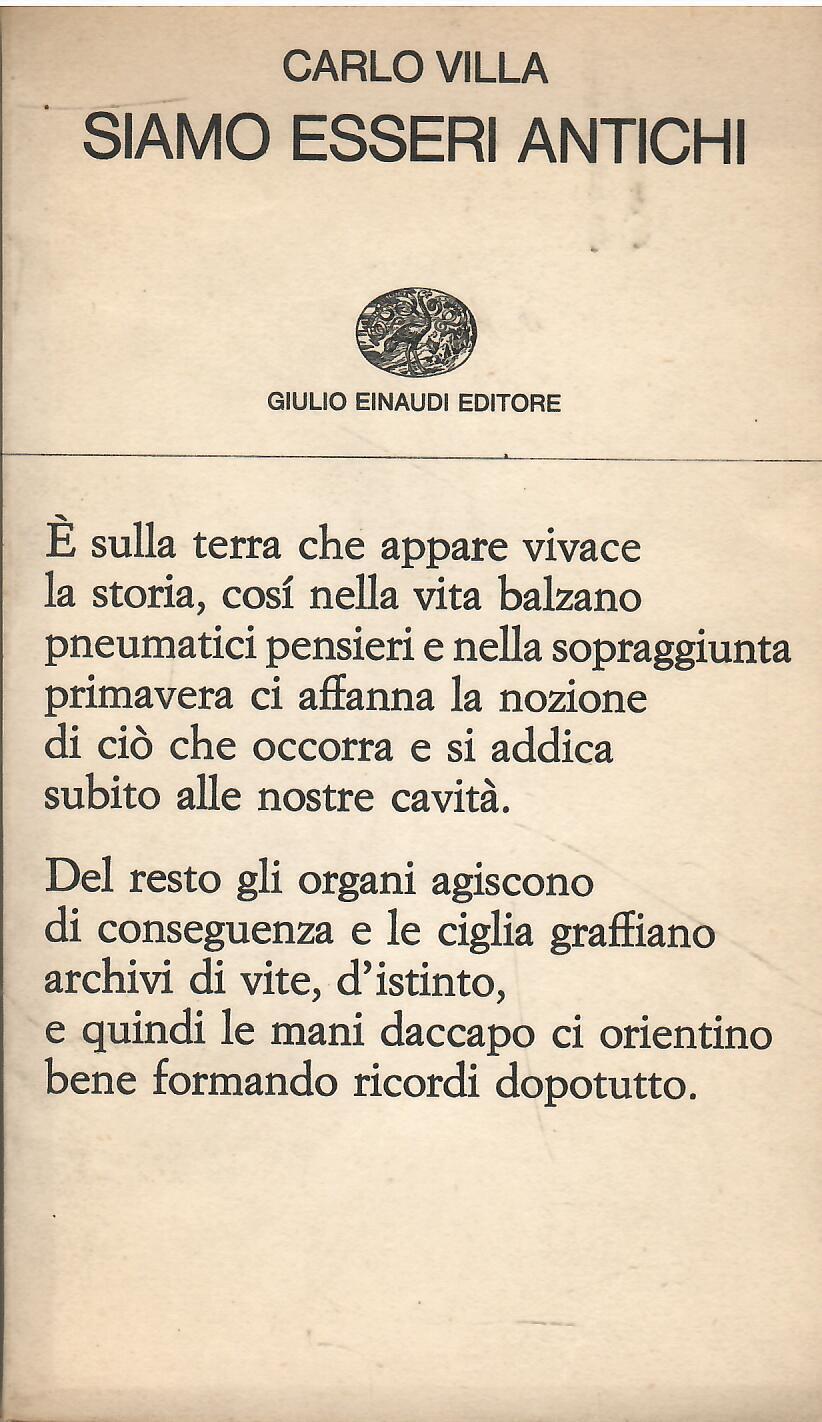 Siamo esseri antichi