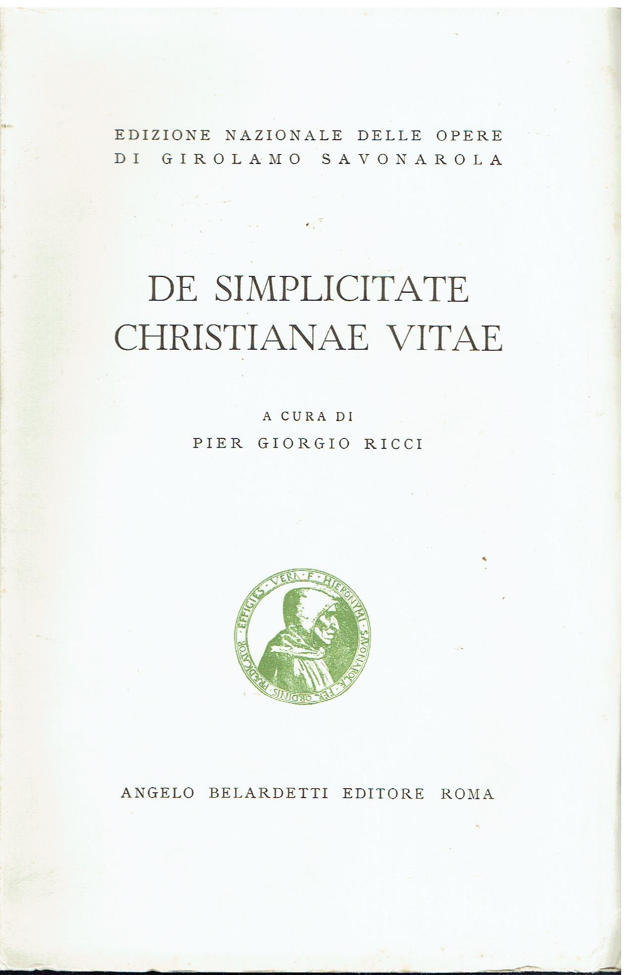 De simplicitate christianae vitae