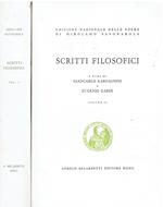 Scritti filosofici 2 voll