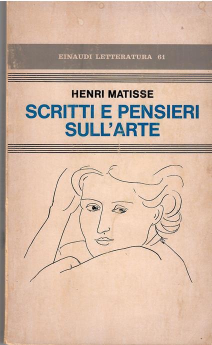 Scritti e pensieri sull'arte - Henri Matisse - copertina