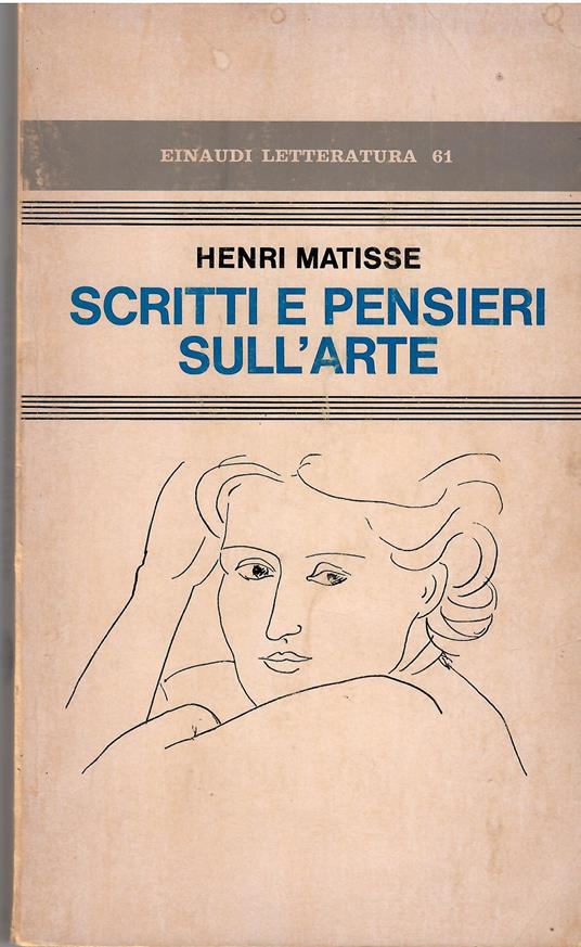 Scritti e pensieri sull'arte - Henri Matisse - copertina
