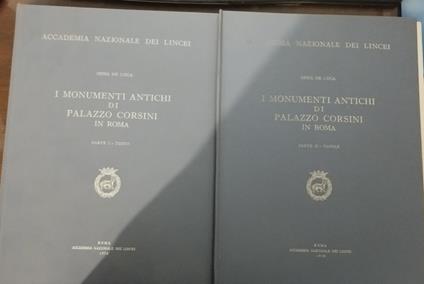 I monumenti antichi di Palazzo Corsini in Roma. Tavole e testo - Giuseppe De Meo - copertina
