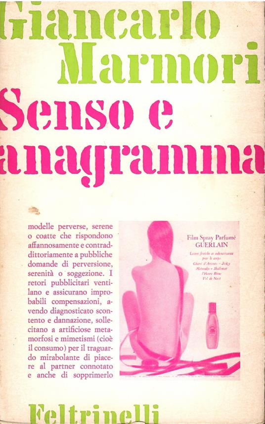 Senso e anagramma - Giancarlo Marmori - copertina